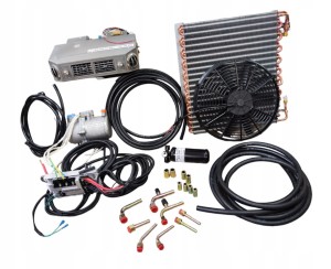 UNIWERSALNY ZESTAW KLIMATYZACJI ELEKTRYK 12V / 24V TRAKTOR GAZ R134A - 404S