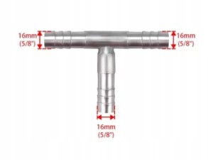 TRÓJNIK DO WĘŻY KLIMATYZACJI G 12 - NA WĘŻA 16 MM ALUMINIUM GREG-CAR