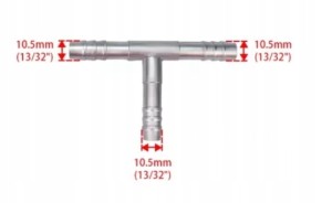 TRÓJNIK DO WĘŻY KLIMATYZACJI G 8 - NA WĘŻA 10 MM STAL GREG-CAR
