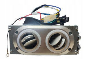 UNIWERSALNA NAGRZEWNICA WODNA GREG-CAR 4,3 KW 12 v SREBRNA SREBRNY FRONT