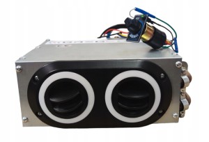 UNIWERSALNA NAGRZEWNICA WODNA GREG-CAR 4,3 KW 12 v SREBRNA CZARNY FRONT