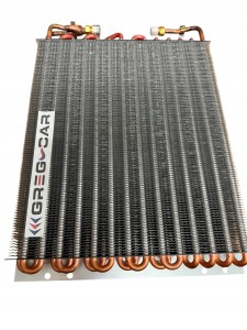 CHŁODNICA KLIMATYZACJI 500/350/48 TRAKTOR LAMELE 4 MM MIEDZIANA FULL