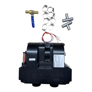 ZESTAW TENERE RURY FI 60 NAGRZEWNICA WODNA 4,3 KW 12V Z ZAWOREM