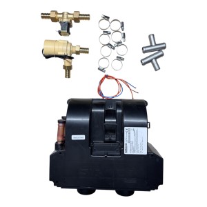 ZESTAW TENERE RURY FI 50 NAGRZEWNICA WODNA 4,3 KW 12V Z ELEKTROZAWOREM I POMPĄ WODY